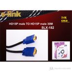 S-Link SLX-182 30 M Erkek/Erkek Vga Kablosu