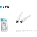 S-Link SLX-841 1.8 mt TV 9.5M to RG6 F-M Anten Kablosu