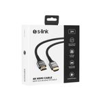 S-Link SLX-HD4K03 4K UHD HDMI v2.0 3 m 60 Hz Metal Uçlu Kablo