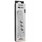 S-link Spg3-pd20 Pd20w H05vv-f 3g1.0mm, 1.5m 3 Lü 306 J Akım Korumalı Beyaz + Gri Priz