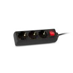 S-Link SPG8-3-30 3'lü Siyah Akım Korumalı Priz