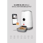 S-Link Swapp Sl-20 720P HD Wi-Fi Tuya Destekli Kameralı Akıllı Evcil Hayvan Besleyici