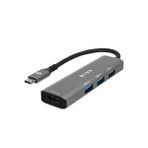 S-Link Swv-Usbc033 Gri Metal Type-C To 3*Usb 3.0 Hdmı 8K Adaptör