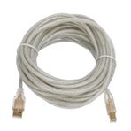 S-Link USB2.0 10M Şeffaf Yazıcı Kablosu