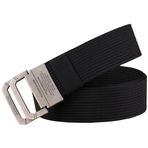 S-MAN Erkek Dokuma Naylon Kemer 1.5 "Geniş Çift Döngüler Rahat Spor Ayarlanabilir Golf Kemerleri, siyah, One Size