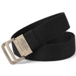 S-MAN Tuval Dokuma Kemer Çift Döngü Toka Erkekler ve Kadınlar için Ayarlanabilir Günlük Spor Golf Kemerleri 1.5 "Geniş, siyah, One Size