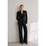 S Modest Collection KRUVAZE BAĞLAMALI KREP KUMAŞ BLAZER CEKET PALAZZO PANTOLON TAKIM