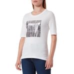S.Oliver 2114033 Ekru Kadın T-Shirt