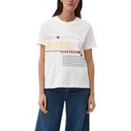 S.Oliver B08W5BMN1Z Beyaz Kadın T-shirt