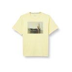 S.Oliver B08XY3TMH7 Light Yellow Erkek T-shirt