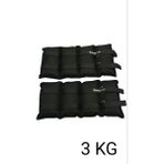 S ZEYREK 3 kg x 2 adet toplam 6 kg El Ayak Bilek Kas Güçlendiriçi Ağırlık Seti - Siyah