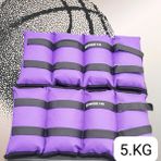 S ZEYREK 5 kg × 2 Adet Toplam 10 kg El Ayak Bilek Kas Güçlendiriçi Ağırlık Seti - 5 kg x 2 Adet - Mor