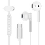 S25 Ultra Kablolu Kulaklıklar USB C Samsung Galaxy S25/S24 Ultra/Z Flip 6 5 4/Z Fold 6/5/4,USB Tip C Kulaklık Kulaklık Telefon ile Dahili Uzaktan Kumanda,Google Pixel 9 Pro/9/8 için Mikrofon USB C