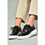 S274048308 Siyah Rugan Spor Ayakkabı Sneakers