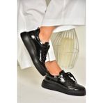 S274048408 Siyah Rugan Kadın Spor Ayakkabı Sneakers