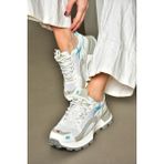 S312213109 Beyaz Kalın Tabanlı Spor Ayakkabı Sneakers