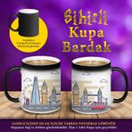 S4592 Londra Saat Kulesi ve Köprü Sihirli Kupa Bardak