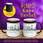 S4597 New York Çizimsel Şehir Silüeti Sihirli Fincan Kupa Bardak