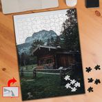 S461 Bahçenin İçinde Ahşap Ev 240 Parça Puzzle Yapboz Tablo