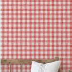 S4Sassy Checks Duvar Kağıdı Turuncu Duvar Kaplaması, 25" X 360" Kendinden Yapışkanlı Vinil Duvar Kağıdı, Dekoratif Duvar Kağıdı, Yatak Odası, Oturma Odası Kendin Yap Duvar Kaplaması