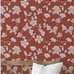 S4Sassy Soy Ve Yapıştır Duvar Kaplaması, Sketch Floral Duvar Kağıdı Çıkarılabilir Duvar Kağıdı - Yatak Odası, Banyo, Çamaşır Odası, Dolap Içi Için Kahverengi Anında Duvar Resmi (25"X120" Inç)