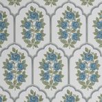 S4Sassy Soy Ve Yapıştır, Kemer Çiçek Desenli Çıkarılabilir- Vintage Çiftlik Evi Dekoru, Banyo, Çamaşır Odası Için Mavi Duvar Resmi- Kendinden Yapışkanlı Çıkarılabilir Duvar Kağıdı Vinil (25"X 360")