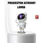 S'82 Bluetooth Müzikli Astronot Projeksiyon Lambası Yıldız ve Ay Efektli