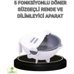 S'82 Çok Fonksiyonlu Döner Rende Süzgeç Hazneli Ergonomik Sebze Doğrayıcı