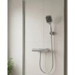 S'82 Çok Fonksiyonlu Siyah El Duşu Seti Spiral Hortum ve Duş Askısı Banyo Duş Başlığı