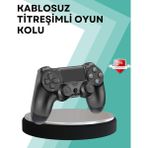 S'82 Kablosuz Ps4 Oyun Kolu – Çift Titreşimli Motor, Uzun Pil Ömrü ve Hassas Kontrol