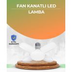 S'82 Tasarruflu Pervane LED Ampül 4 Kollu 60 Watt Geniş Alan Aydınlatma