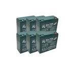 SA-TEK Sa-tek 6'lı Set 12v 24ah Elektrikli Motorsiklet Aküsü Jel Akü