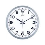 Saat Duvar Saati Gri Çerçeve Çap:29.5cm Akrilik Boyalı Abs Çerçeve Mineral Cam Sessiz Akar Makine Pvc Kadran Kadran Ölçüsü: 286MM Kadran Baskı Alanı: 175MM