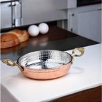 Saatistan Bakır Tava 18 Cm, Yumurta ve Kuymak Için Şık ve Dayanıklı
