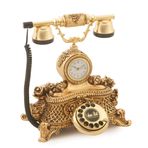Saatli Güllü Varaklı Klasik Telefon