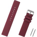 Saatse 12MM Silikon Saat Kordonu Kayış - 12 mm - Bordo