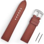 Saatse 22MM Kahverengi Spor Saat Kordonu Kayış - 22 mm