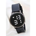 Saattino Bay Kadın Çelik Dijital LED Silikon Kordon Yeni Model Kol Saati ST-304172 - Gri