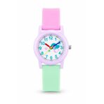 Saattino Denizkızı Desenli Lila Kız Çocuk Kol Saati Analog Saat ST-304412