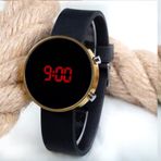 Saattino Dijital Led Watch Siyah Silikon Kordon Unisex Kol Saat ST-303484