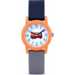 Saattino Itfaiye Arabası Desenli Turuncu Kız Erkek Çocuk Kol Saati Analog Saat ST-304415
