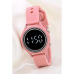 Saattino Koyu Pembe Silikon Kordonlu LED Watch Genç Kız Kadın Kol Saati ST-304168 - Açık Pembe