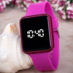 Saattino Touche Watch Fuşya Renk Silikon Kordonlu Dokunmatik Led Bayan Saat ST-303731