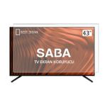 SABA SB43250 TV EKRAN KORUYUCU - Saba 43" inç 109 Ekran Koruyucu Led Android uyumlu