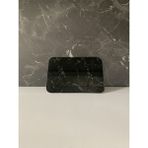 Saban 16x23cm - Siyah Mermer, Cam Kesme Tahtası - Sunumluk - 0 - 99 ml