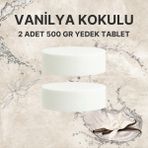 Saban 2x500 Gram - Vanilya Kokulu, Nem Alıcı Rutubet Ve Küf Önleyici Yedek Tablet - Beyaz