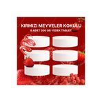 Saban 3 Adet 2x500 gr Nem Alıcı Rutubet Ve Küf Önleyici Yedek Tablet Kırmızı Meyve