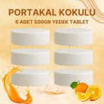 Saban 3 Adet 2X500GR - Portakal - Nem Alıcı Rutubet Giderici Yedek Tablet - Beyaz
