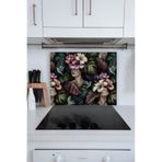 Saban 50x60 Cm Çiçek Kadın Desenli Cam Ocak Koruyucu