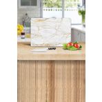 Saban Alacalı Altın Mermer 20x30 cm Cam Kesme Tahtası